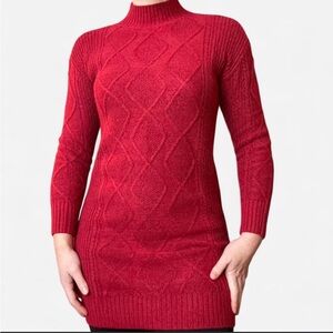 LOFT Red Turtleneck Sweater